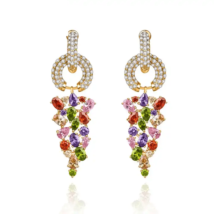 Multicolored earrings for women