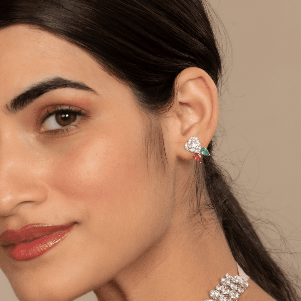 Nature inspired Asymmetrical earrings for women